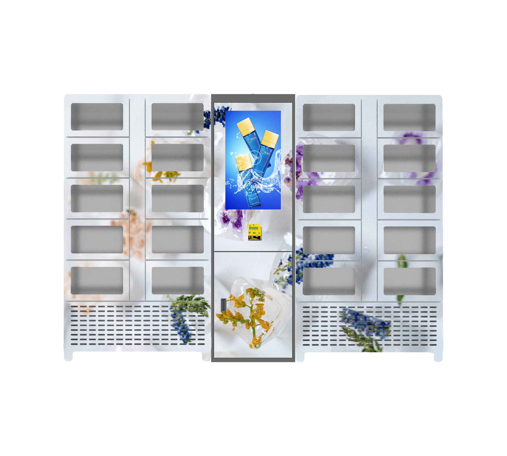 Touchscreen Vending Lockers Credit Card Payment Remote Platform