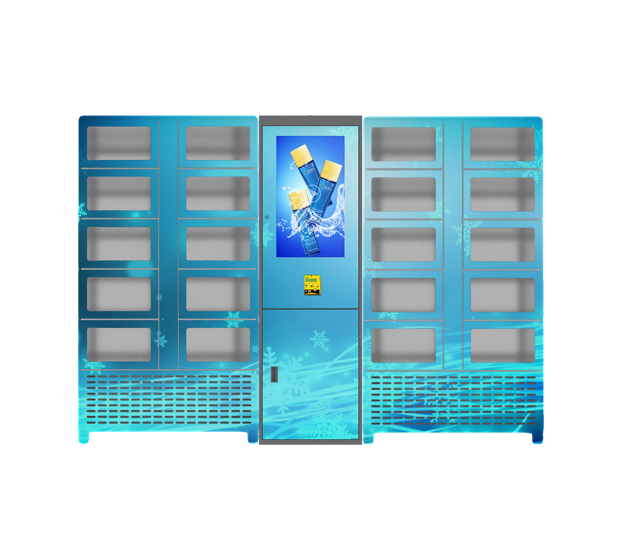 Touchscreen Vending Lockers Credit Card Payment Remote Platform