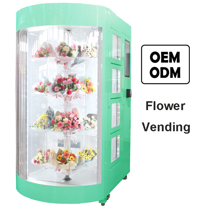 Florist Flower Vending Machine Shopping Mall Airports Subways Railway
