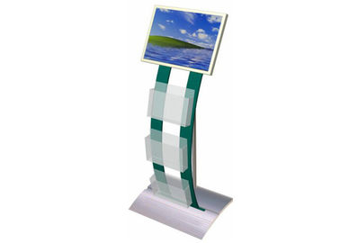 Open Source Digital Signage with Brochure Holder , Indoor Plug & Play LCD Advertising Screens Display