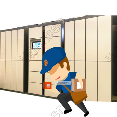 Click Collect Parcel Delivery Lockers Rfid Indoor Android System Remote Control