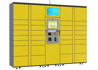 15 inch Touch Screen Parcel Delivery Lockers , Computer System Parcel Locker Service