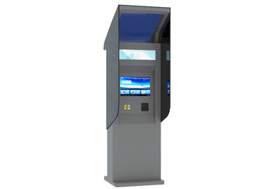 High Brightness Touch Screen Waterproof Kiosk with Banknote / Card Reader 24 Hours Outdoor