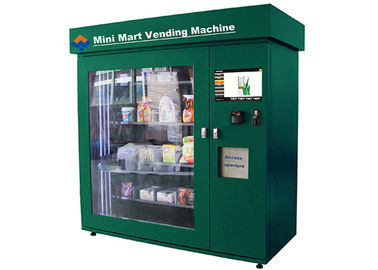 High Capacity Network Vending Machine , Banknote Acceptor and Credit Card Reader