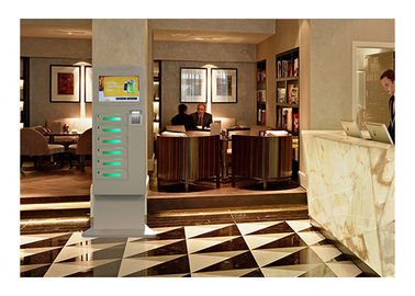 Touch Screen WIFI Ticketing Cell Phone Charging Stations Self Service for Casino Bar Coffee Restaurant Club