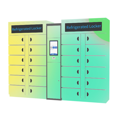 Food Icecream Refrigerated Locker Smart Cabinet 24Hours Self Service