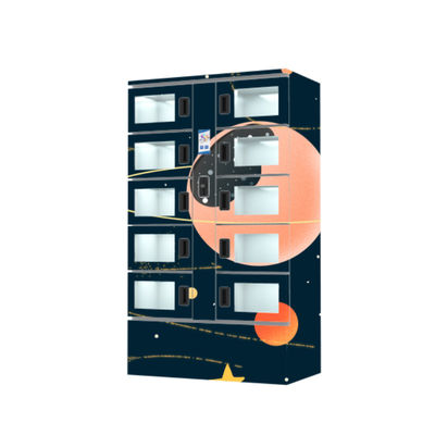 Market Shopping Refrigerated Cabinet Locker LED Mall Using Smart
