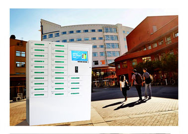 24 Box Cell Phone Charging Kiosk / Valet Charging Station For School University Library Vending Machine Kiosk