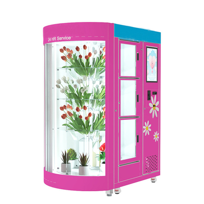 Self Sevice Winnsen Flower Vending Machine 18.5 Inch With Refrigeration And Humidifier
