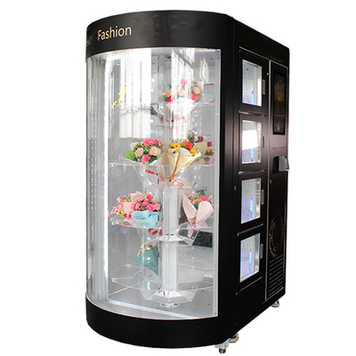 Remote Upload Ads Flower Vending Machine With Cooling System Contactless Payment 240V