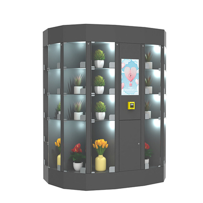 Fresh Flower Locker Vending Machine 240V With Refrigerate Cooling System