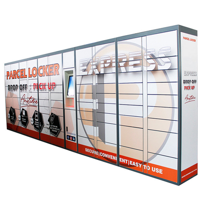 Automated Intelligent Parcel Delivery Lockers CRS Smart System With Camera Monitor