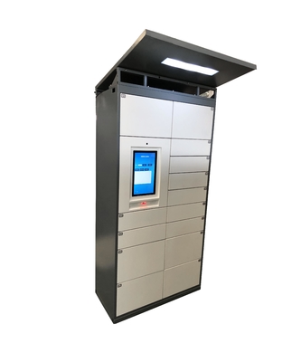 Automated Intelligent Parcel Delivery Lockers CRS Smart System With Camera Monitor