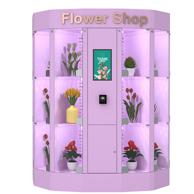 Secure And Efficient Flower Vending Locker Machine 120V With Wide Variety
