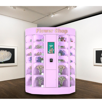 Sustainable Flower Vending Locker Machine Solution 240V Powder Coating