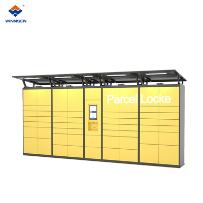 Industrial PC Parcel Delivery Lockers With SMS Input Password Click And Collect Service