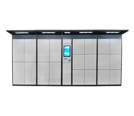 Smart Touch Screen Takeaway Parcel Locker Electronic Cabinet Outdoors For Public Places
