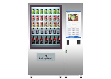 ODM OEM Vegetable Fruit Salad Food Vending Machine With Elevator / Cooler