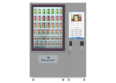 32 Inch Advertising LCD Screen Fresh Salad Vending Machines With Elevator System