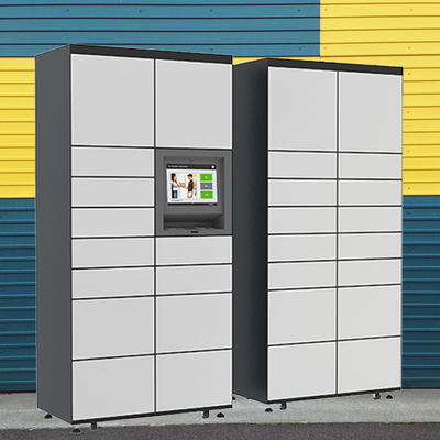 Logistics Self Service Outdoor Touch Screen Smart Parcel Delivery Locker With Remote Control Camera