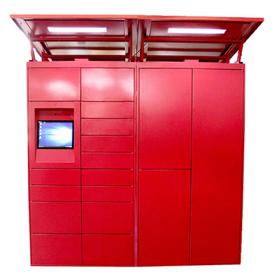 Touchless Intelligent Online Parcel Delivery Lockers , Barcode Password Smart Parcel Locker