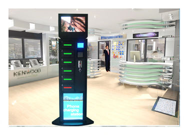 Shopping Mall Cell Phone Charging Station , Mobile Phone Charging Kiosk