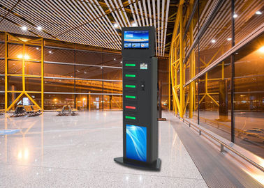 6 Lockers Advertising Cell Phone Charging Stations Kiosks Vending Machine for Airport Train Station