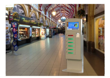 Coin Operated Cell Phone Charging Kiosk , Electronic Device Charging Station