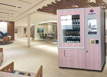 Multi Languages Wine Vending Machine , Champagne Beer Vending Machine