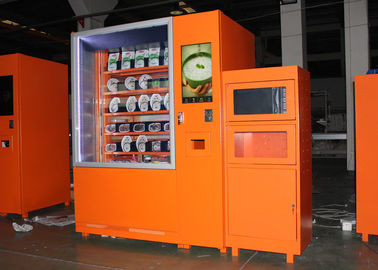 Airport Custom Microwave Sandwich Vending Machine With Sales Report , Automated Kiosk