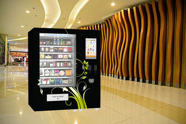 Coin Bill Credit Card Payment Food Snack Vending Machine With Remote Platform and Advertising