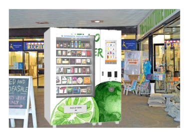 Fresh Fruit Salad Food Vending Machine , Conveyor Belt Vending Machine With Lift