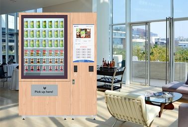 Custom Fruit Salad Vending Machines / Frozen Vending Machine Touch Screen