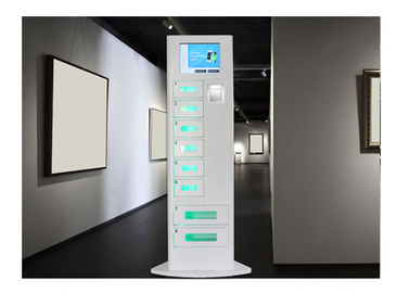 Floor Standing Cell Phone Charging Stations With 8 Digital Lockers and Quick Charge 4.0  System