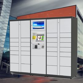 Popular Steel Parcel Delivery Lockers / Intelligent Parcel Lockers With Keys Holder