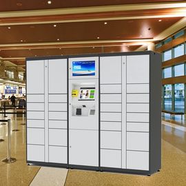 White Smart Parcel Distribution Delivery Locker With Networking Management System