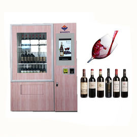 Coin Bill Card Payment Mini Mart Vending Machine For Sandwich Drinks With Advertising Display