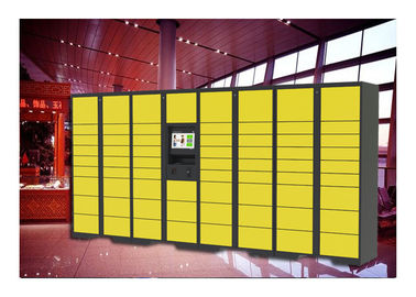 Public Rental Touch Screen Locker For Luggage , Fingerprint Storage Lockers For Lounge
