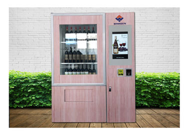 Automatic Smart Multimedia Wine Vending Machine With Elevator System , Juice Beer Vending Kiosk