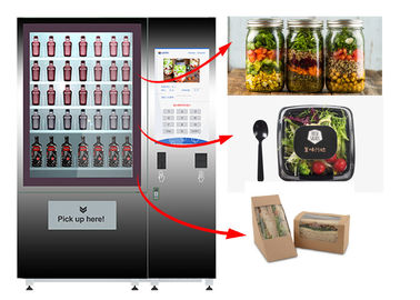 Public Salad Jar Vending Machine With Conveyor System For Gym University
