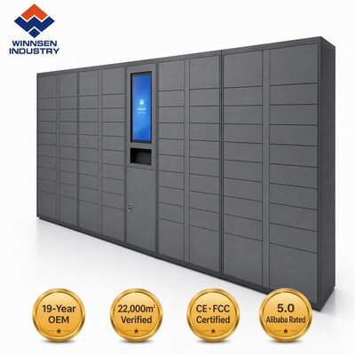 Quality Heavy Duty Smart Parcel Locker with Android OS and Cloud-based Remote Management for Factory Workers factory