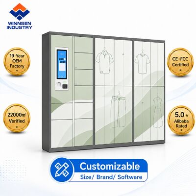 Quality Smart Laundry Locker with 15.6" Android Touchscreen, Cloud Remote Management, and Customizable Compartments factory