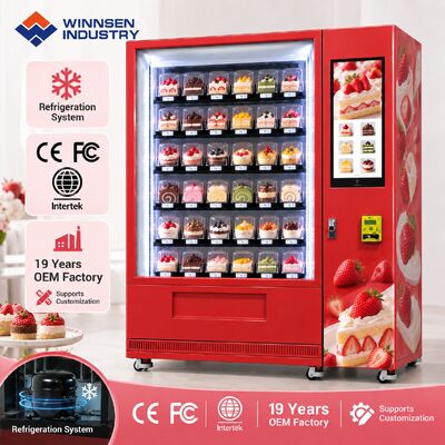 Quality Winnsen Cupcake and Bread Vending Machine for Supermarket Coffee Shop Office Lobby factory