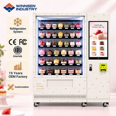 Quality Winnsen No Drop Elevator Delivery Cake Vending Machine Protects Soft Bread factory