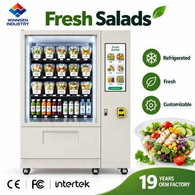 Quality Winnsen Commercial Salad Vending Machine Self Service Healthy Food 24 Hour Retail factory