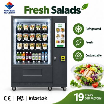 Quality Winnsen Refrigerated Salad Vending Machine for Gym Fitness Center Fresh Meals factory