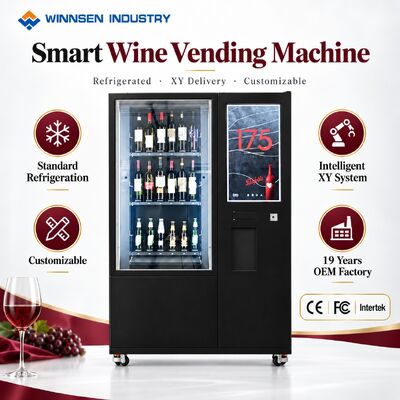 Quality Winnsen Refrigerated Wine Vending Machine Commercial Smart Self Service Retail factory