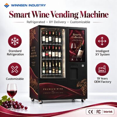 Quality Winnsen OEM ODM Custom Wine Vending Machine with Cloud Management CE FCC Certified factory