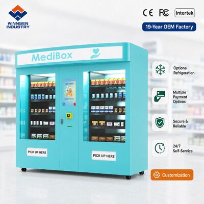 Quality Winnsen Dual Pharmacy Vending Machine Large Capacity Medicine Kiosk for Hospital Pharmacy factory