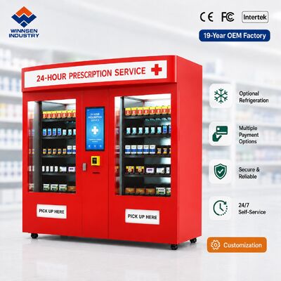 Quality Winnsen Campus Pharmacy Vending Machine 24H Medicine Dispenser for School Health Center factory